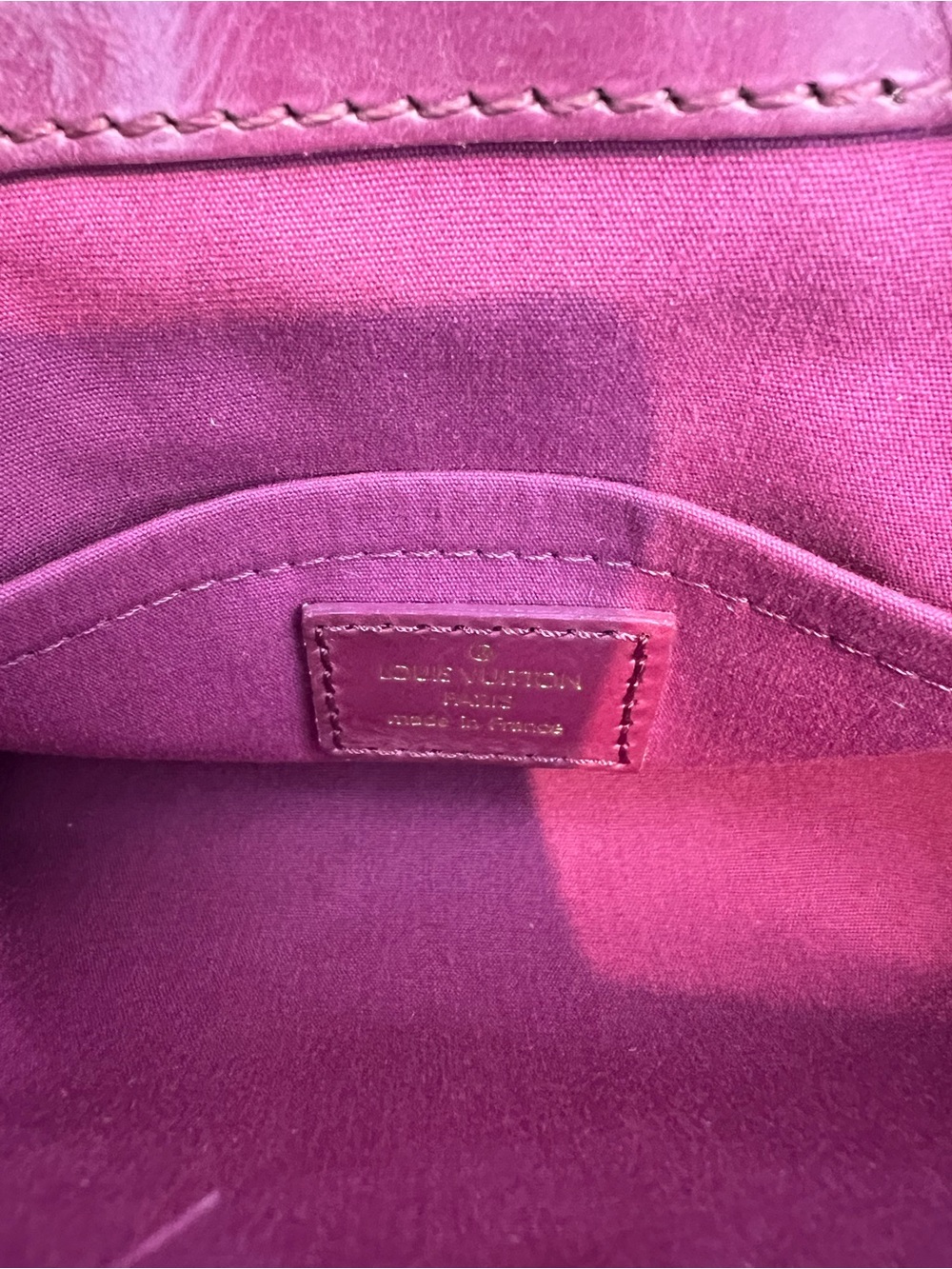 Louis Vuitton Quilted Pink Monogram Satchel with Gold Hardware - Picture 5 of 6